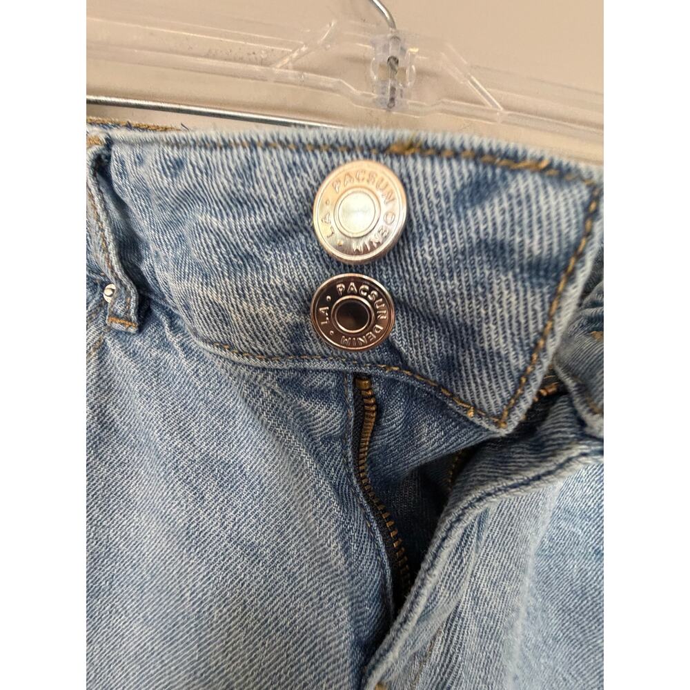 PacSun Casey Low Rise Baggy Jeans Women’s Size 25 Light Wash Wide Leg Y2K Denim - Picture 3 of 11